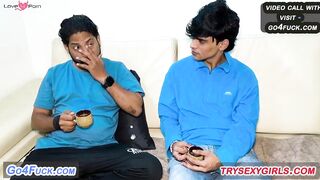 Indian Hot Kamwali Bhabhi With House Onwer And Friend Threesome Hardcore Sex