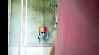 spying on stepdaughter (big tits, hairy twat)