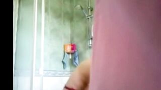 spying on stepdaughter (big tits, hairy twat)