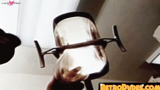 RetroDudes.com - Gay patient jerks off while getting dildo fucked by hot doctor