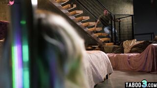 Blondie masturbated and fucked roughly
