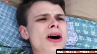 SayUncleNetwork.com - Hard cumming twink's breeding session with his stepbro's raw co