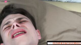 SayUncleNetwork.com - Hard cumming twink's breeding session with his stepbro's raw co