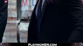 PlayingMen.com - Classy studs go to the warehouse for hardcore anal hammering with fo