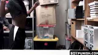 BoyPunish.com - Young black bitch's raw, intense discipline by a BBC law enforcement