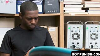 BoyPunish.com - Young black bitch's raw, intense discipline by a BBC law enforcement