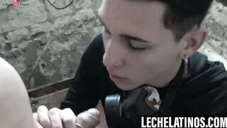 LecheLatinos.com - Charming twink Lucas Andrade's ass hammered for cash