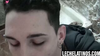 LecheLatinos.com - Charming twink Lucas Andrade's ass hammered for cash