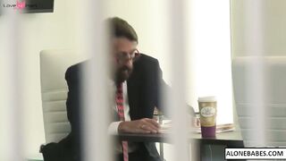sarah jessie naughty office antics