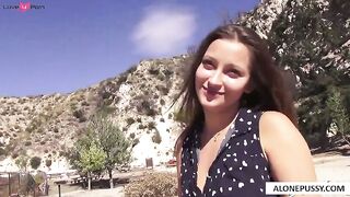 dani daniels butt naked in nature_1
