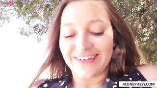 dani daniels butt naked in nature_1