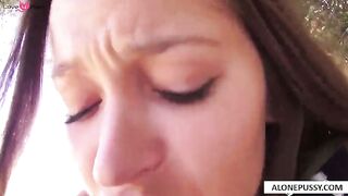 dani daniels butt naked in nature_1
