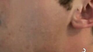 Seductive stud exploring glory holes filling it with cum