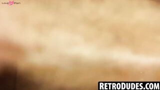RetroDudes.com - Classic scene features Francis Ellie fondling my cock until it becom