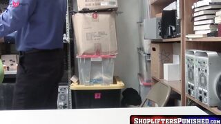ShopliftersPunished.com - 18yo vixen Violet Rain caught stealing and hammered roughly