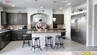 Long legged MILF maid in uniform fucked