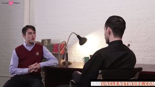 SayUncleNetwork.com - Priest seduces catholic twink into forbidden church sex and ple