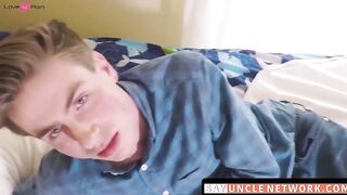 SayUncleNetwork.com - Forbidden twink explodes while being slammed by his stepbro's t