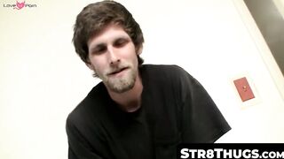 Str8Thugs.com - Bearded American twink Apollo Delion's intense hard wanking session