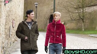 BoysHD.com - Striking twink swallows monster cock before being railed raw intensely