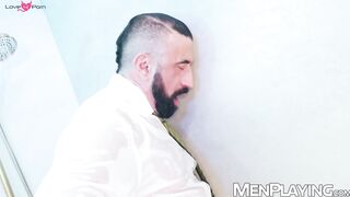 Suited Joe Casio submits to Drew Dixon for deep ass drilling