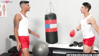 InfernoDungeon.com - Jim Fit's smooth ass fist fucked and drilled by Apollo