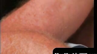 MenWorkinXXX.com - Hairy amateur makes his uncut cock spill warm jizz