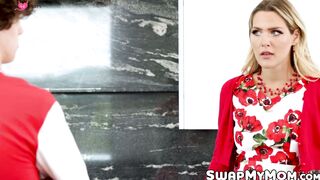 Dominant stepmoms Jessica Ryan and Savvy Suxx swap with their stepsons and teach them