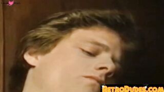 RetroDudes.com - Gay guys masturbate hard outside and shoot their loads