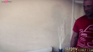 Melody and Victoria May hammered after giving double blowjob