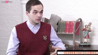 SayUncleNetwork.com - Religious daddy teases twink with dildo and fucks him raw and h