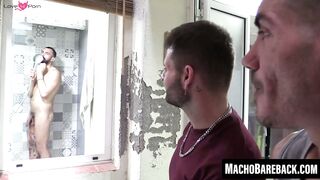 Koldo Goran savagely fucks Jota De Palma and Gitano Silva