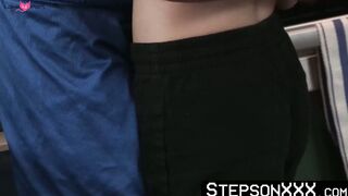 Making my bearded stepdad Kristofer Weston relax by devouring his dick
