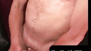 MenWorkinXXX.com - Mature gay shoots a big load while jerking off alone