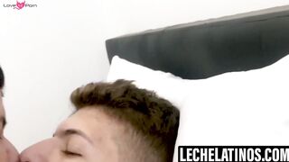 LecheLatinos.com - Bisexual hunks please themselves by ramming each other