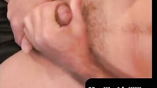 MenWorkinXXX.com - Balding gay guy works his fat cock until he explodes