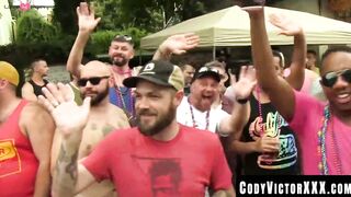 CodyVictorXXX.com - Daddy gives stud a rimjob before fucking his ass bareback hard