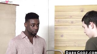 DarkGodz.com - Black man's raw, intense pounding of his young lover in bareback style
