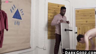 DarkGodz.com - Black man's raw, intense pounding of his young lover in bareback style