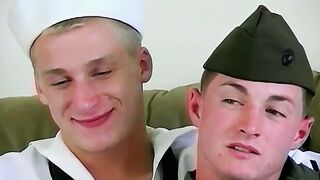 Young dick sucker rammed from behind until he sprays cum