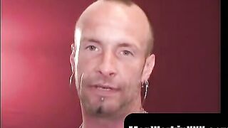 MenWorkinXXX.com - Tattooed mature gay jerks off big dick and unloads hot cum