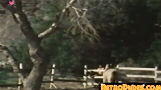 RetroDudes.com - Mustached stud sucks and drills his man raw