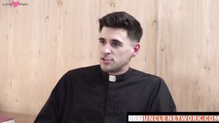 SayUncleNetwork.com - Young catholic gay jerks off while stepdad drills his ass with