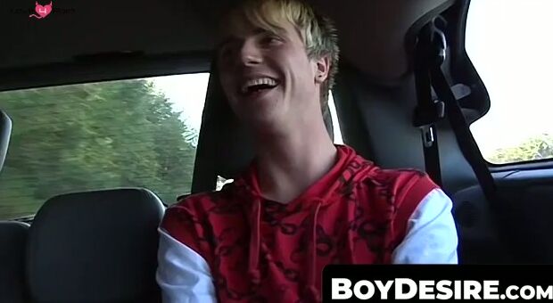 BoyDesire.com - Backseat breeding with Josh, Danny, and Todd's twink trio
