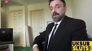 UKSubSluts.com - Skinny babe April Paisley's ass fucking and domination