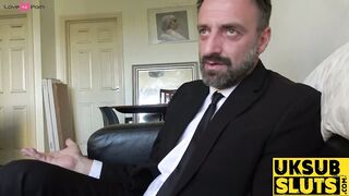 UKSubSluts.com - Skinny babe April Paisley's ass fucking and domination