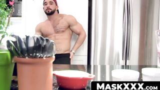 MaskXXX.com - Handsome homo with muscular body engages in solo masturbation