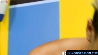 BoyObsession.com - Asian twink Andrew Brenton jerks off alone to climax