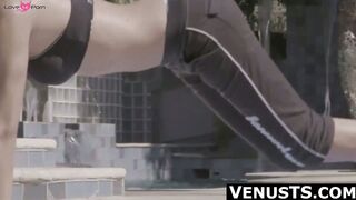 Asian trans Venus passionate about yoga workouts