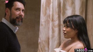 Butler does latin teen stepdaughter anal